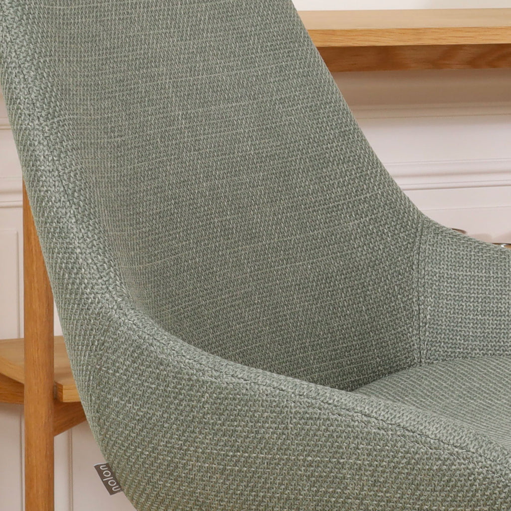 Nino-Isa barkruk saliegroen - wit onderstel - 75 cm