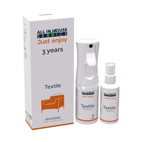 All in House textiel vlekkenkit 2 eetkamerstoelen + 3 jaar vlekkenservice
