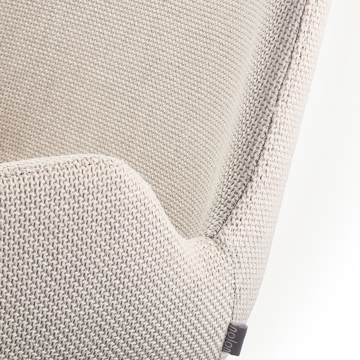 Noor-Eef draaibare eetkamerstoel beige - walnoot houten onderstel
