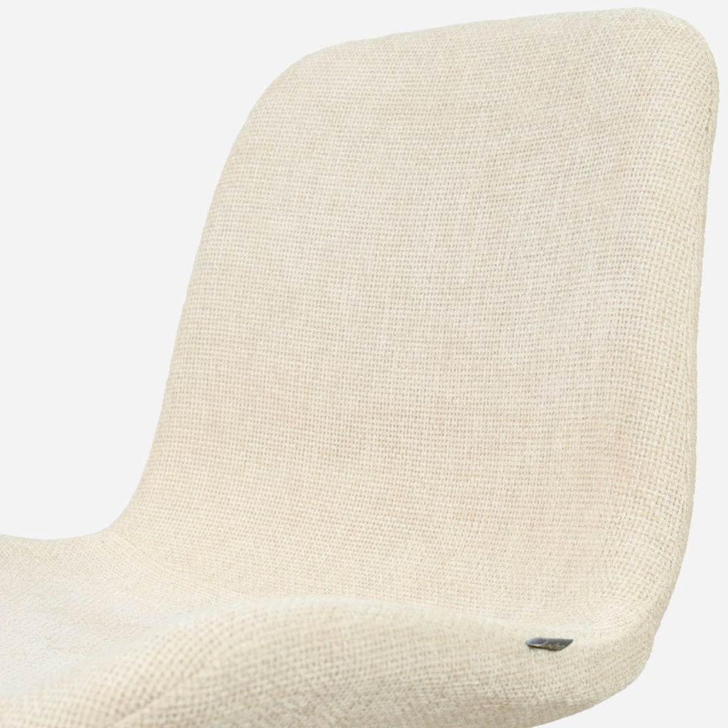Niva-Fé draaibare tulp eetkamerstoel cottonbeige - beige onderstel