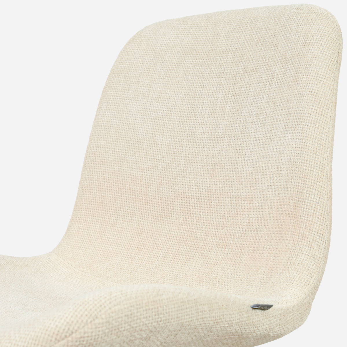 Noor-Fé draaibare eetkamerstoel cottonbeige - houten onderstel