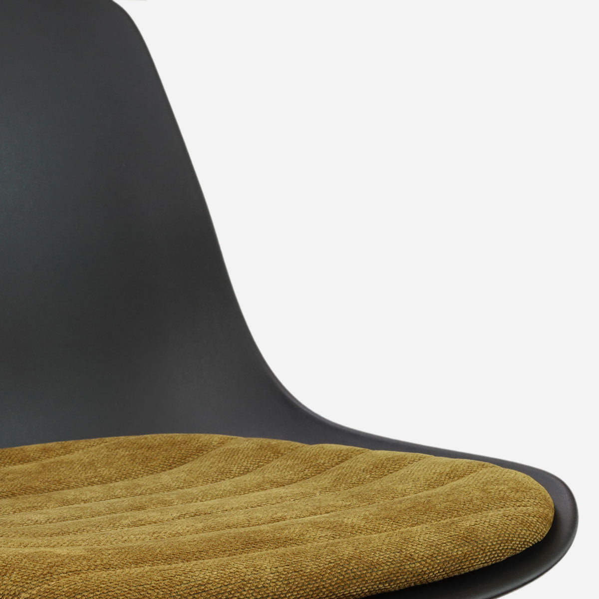 Nino-Liv barkruk zwart met mosgroen zitkussen - zwart onderstel - 75 cm