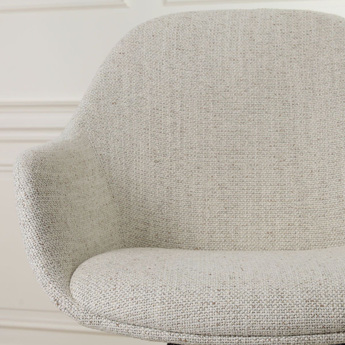 Nino-Mae barkruk beige gemêleerd - beige onderstel - 65 cm