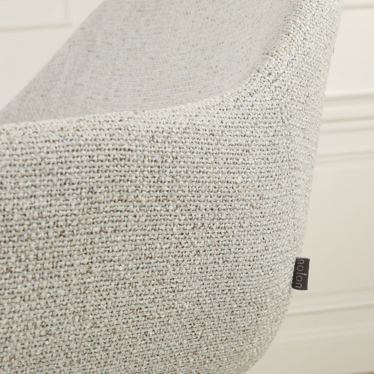 Nino-Mae barkruk beige gemêleerd - beige onderstel - 65 cm