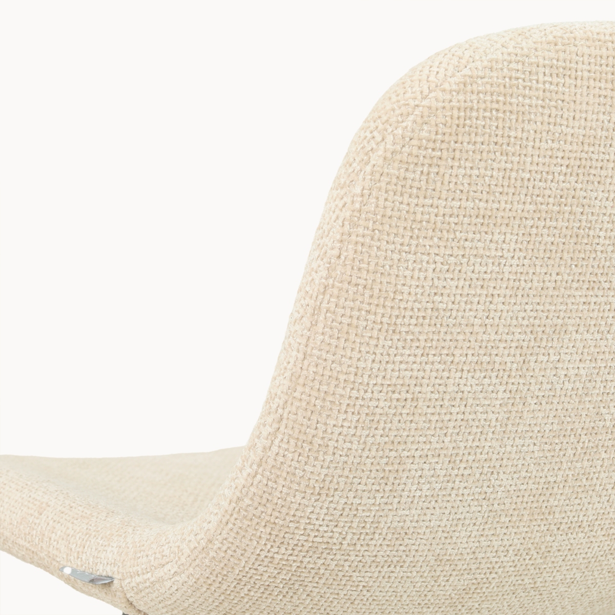 Nino-Mats barkruk cottonbeige - beige onderstel - 65 cm