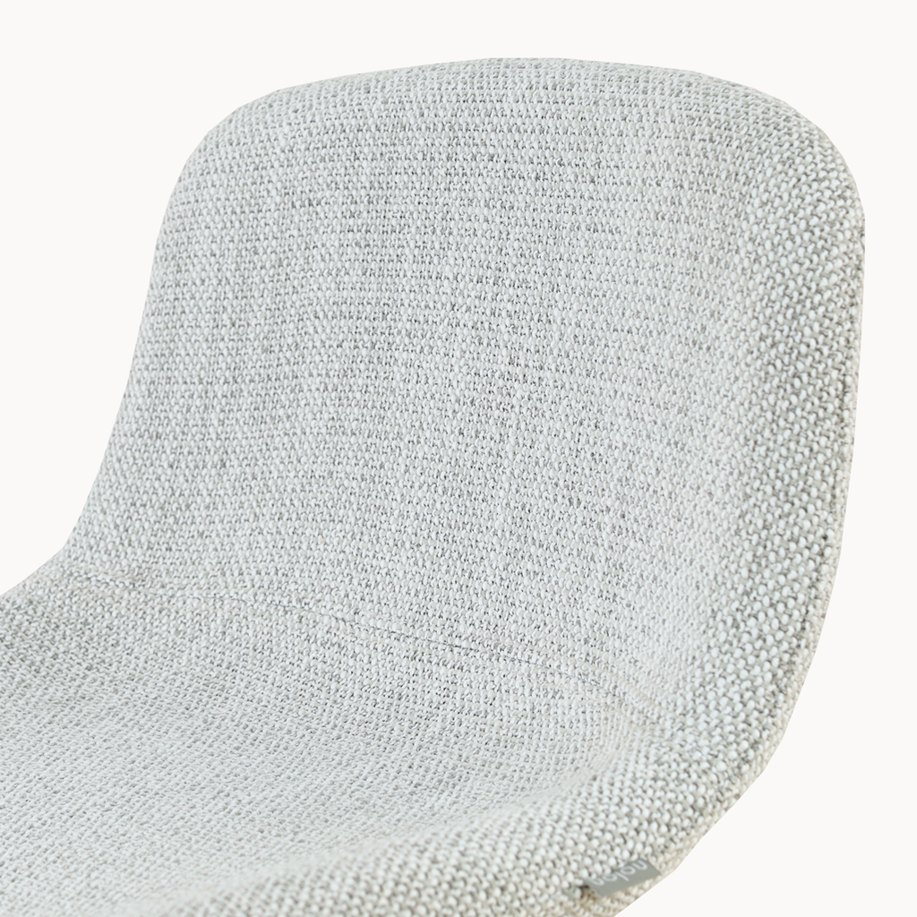 Nino-Mats barkruk grijs melange - wit onderstel - 65 cm