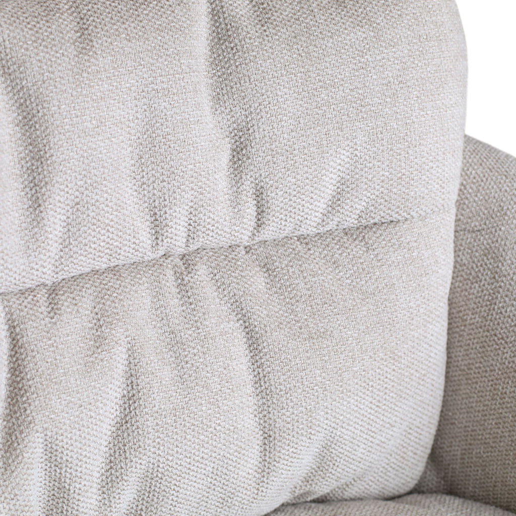 Nout-Mia bureaustoel beige - zwart onderstel