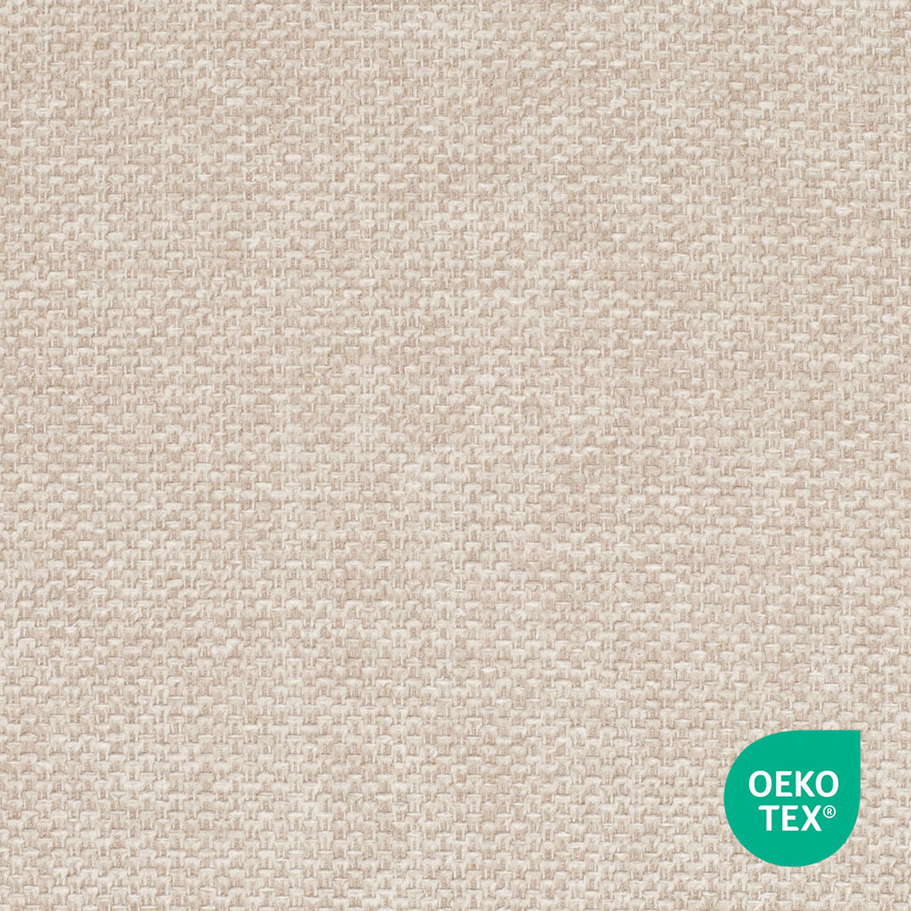 Nino-Liz barkruk zwart en beige zitkussen - wit onderstel - 75 cm
