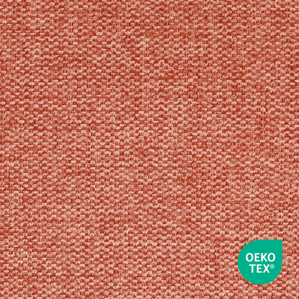 Nino-Liz barkruk zwart met terracotta rood zitkussen - wit onderstel - 65 cm