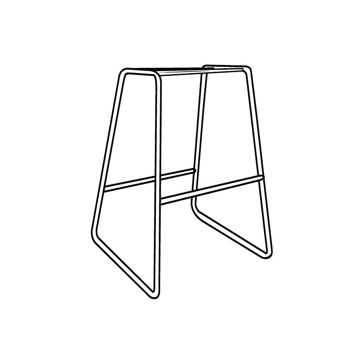 Nino barkruk onderstel zwart - 75 cm