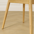 Nio-Isa eetkamerstoel grijs blend - houten onderstel