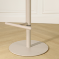Niva-Mare draaibare tulp barkruk bouclé beige - verstelbaar - beige onderstel