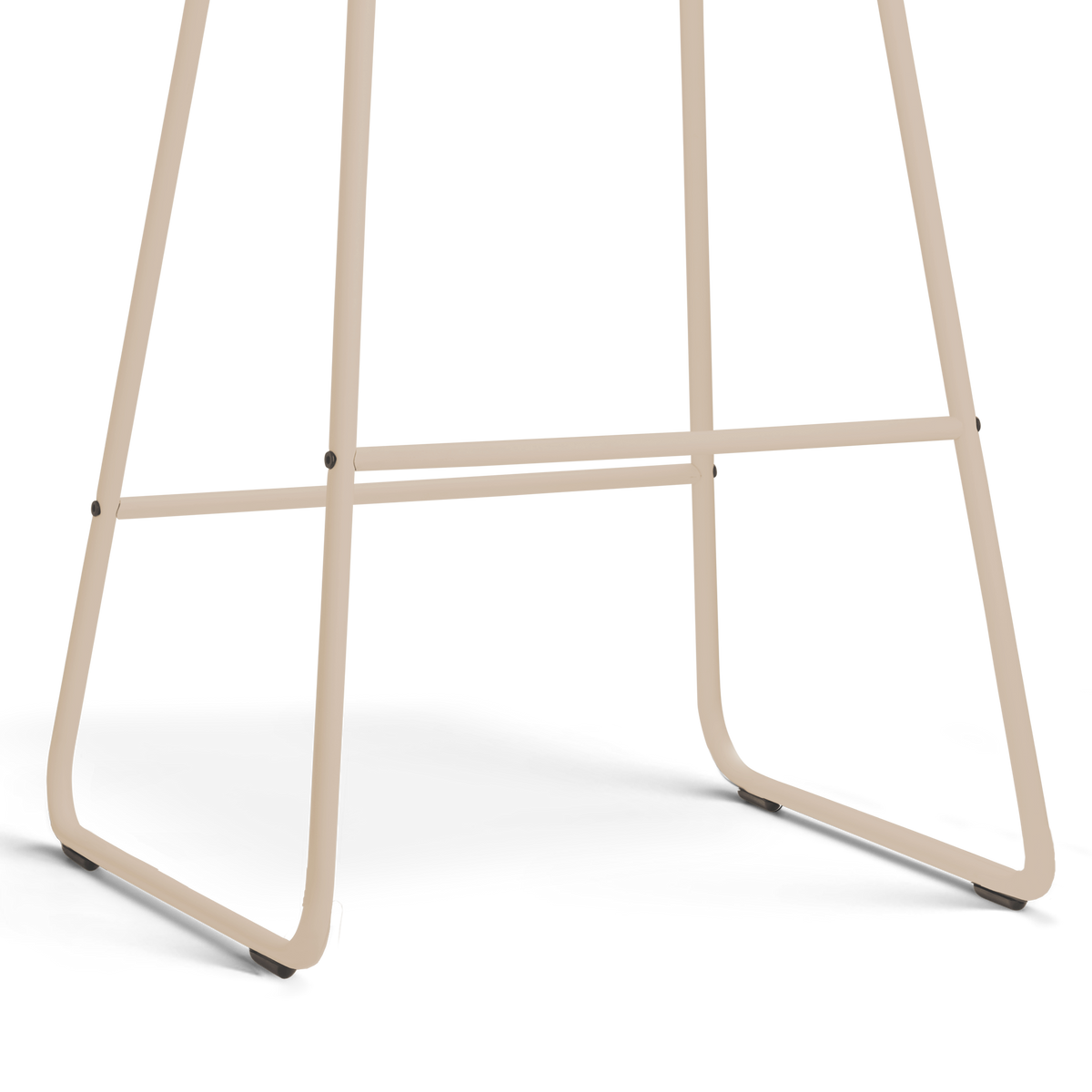 Nino-Eef barkruk beige gemêleerd - beige onderstel - 65 cm