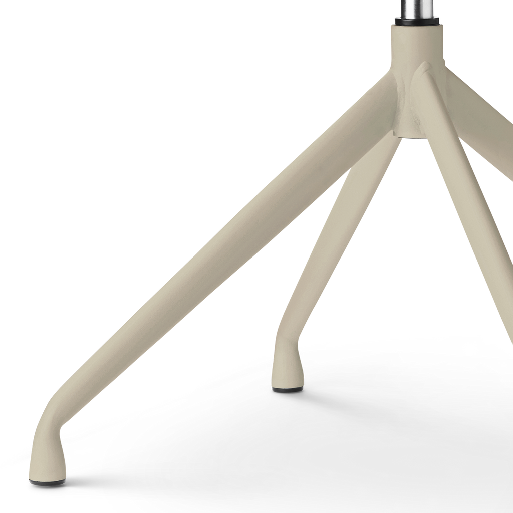Nola-Fé draaibare eetkamerstoel taupe melange - beige onderstel