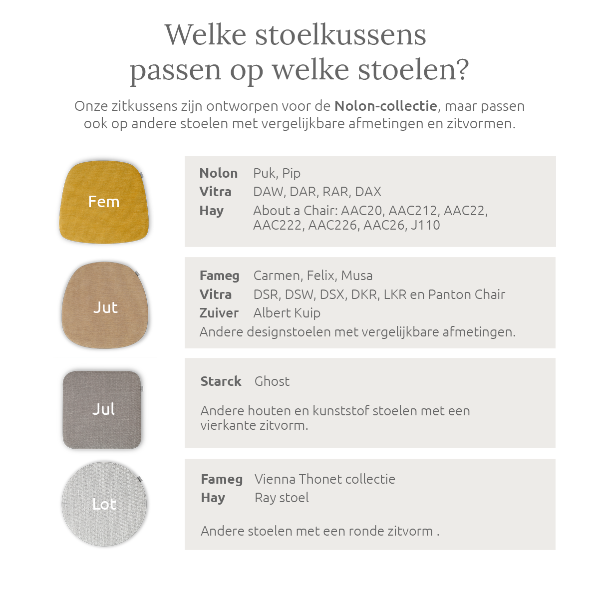 Fem zitkussen - bouclé taupe